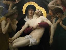 María recibe el cuerpo de Jesús
