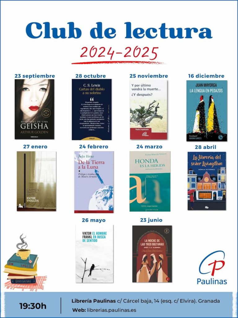 Cartel club de lectura 2024 2025 