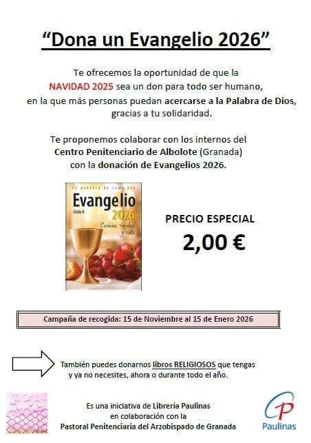 donación evangelio 2026